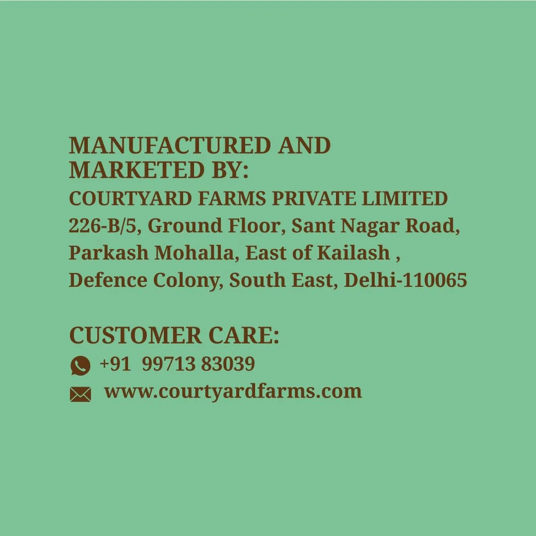 Courtyard Farms Goat Milk Ghee - 100% Natural I Grass Fed I Traditional I 200 Gram Glass Bottle Jar