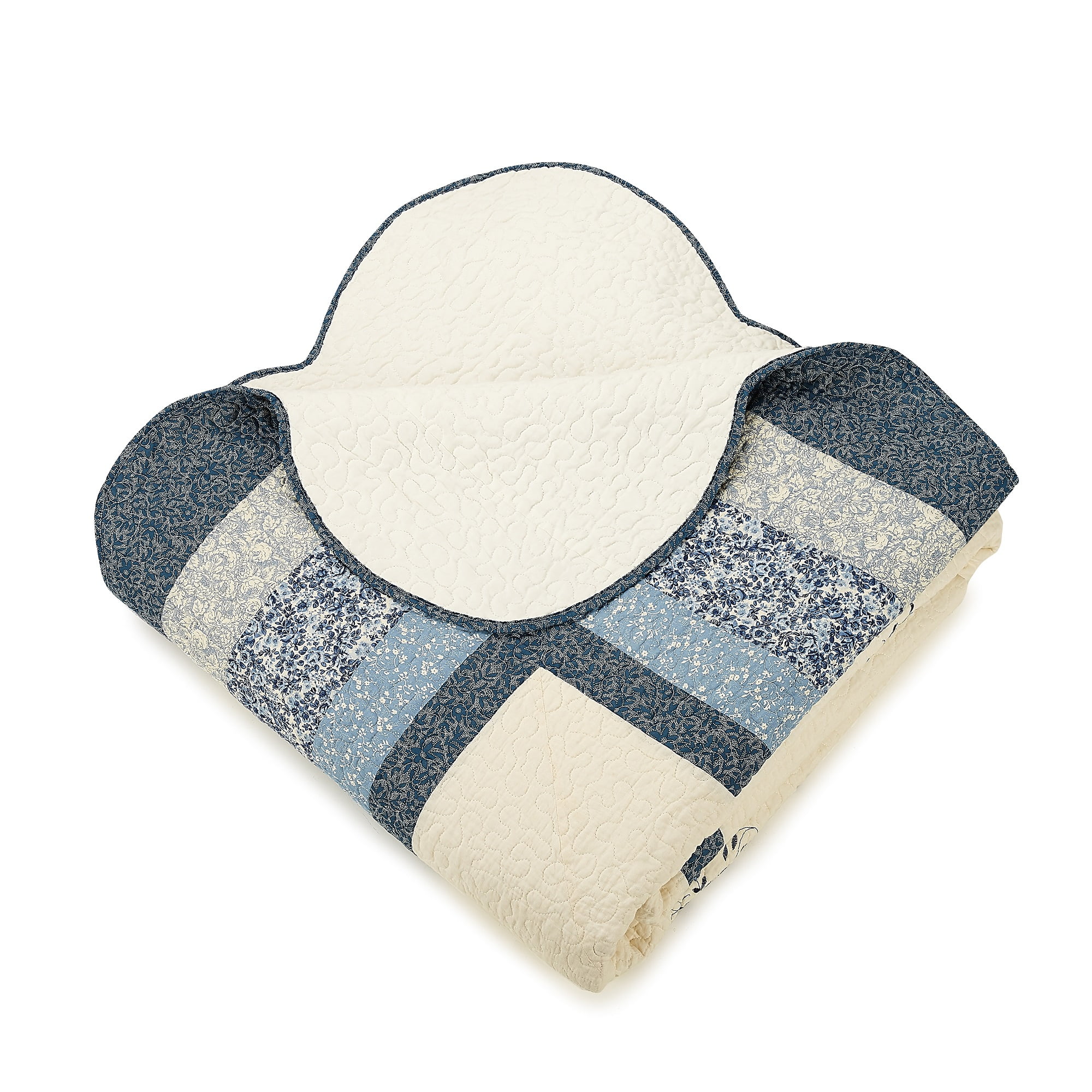 Modern Heirloom Charlotte Bedspread, Full, Blue