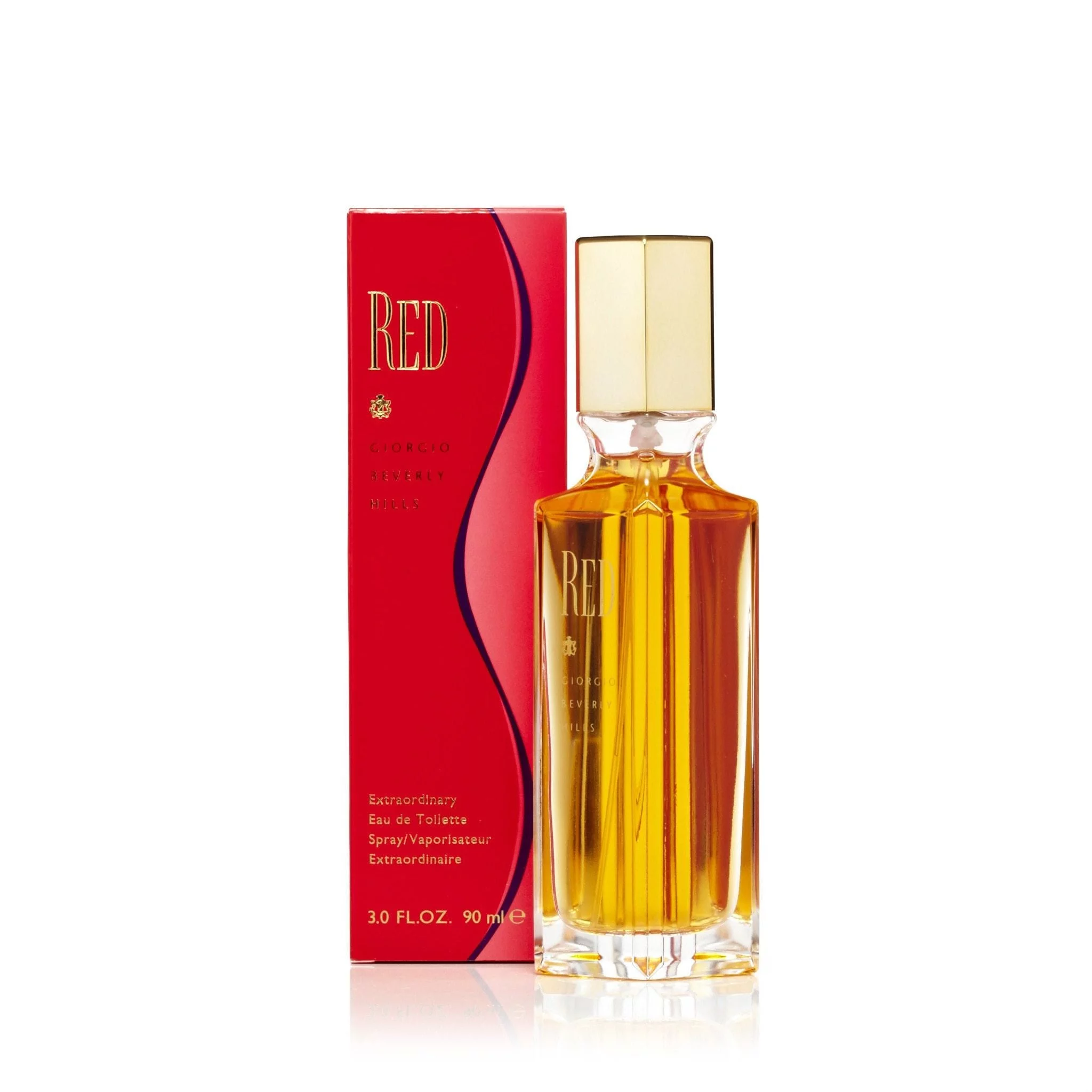 Red Giorgio Eau de Toilette Spray for Women by Beverly Hills 3.0 oz