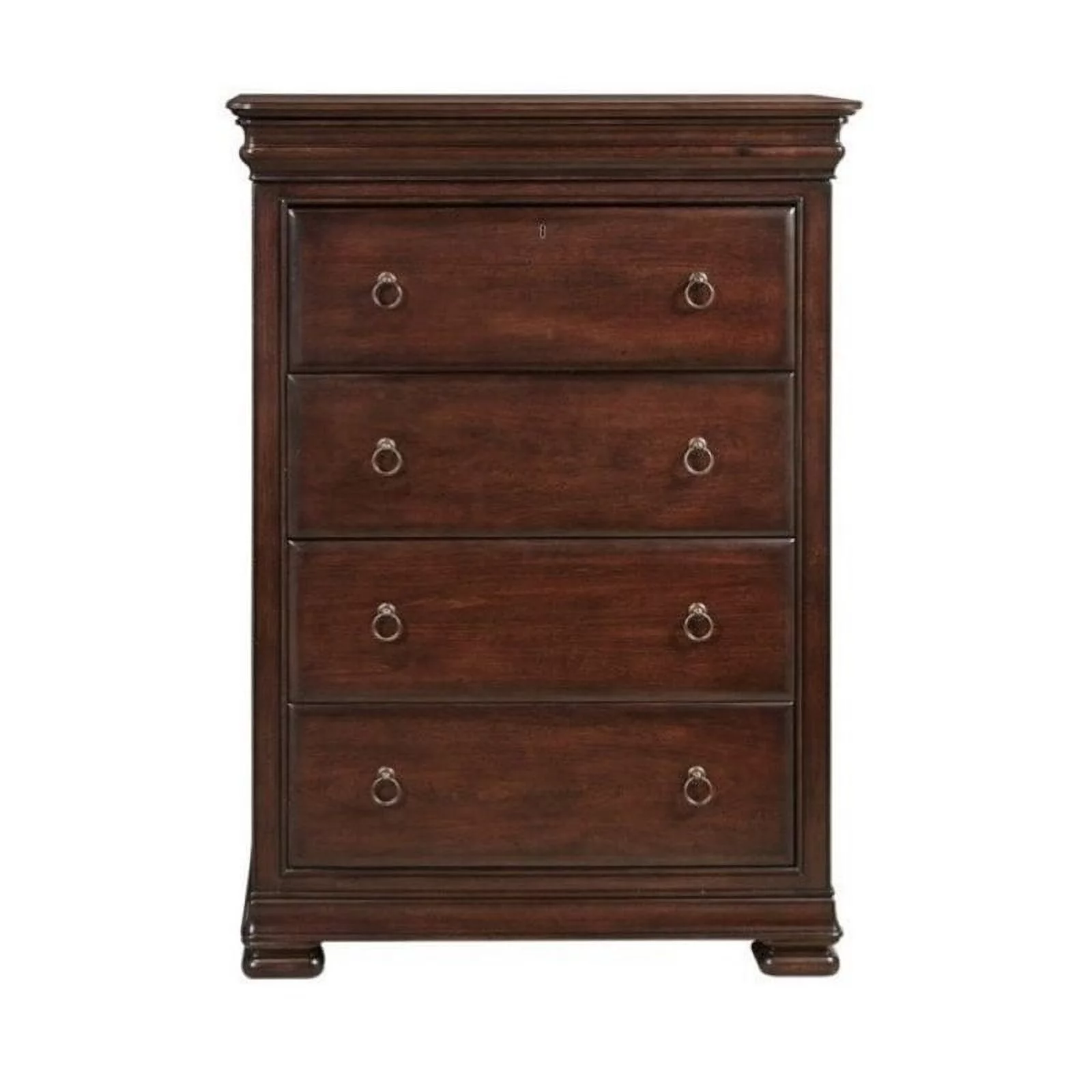 Beaumont Lane 4 Drawer Chest in Rustic Cherry