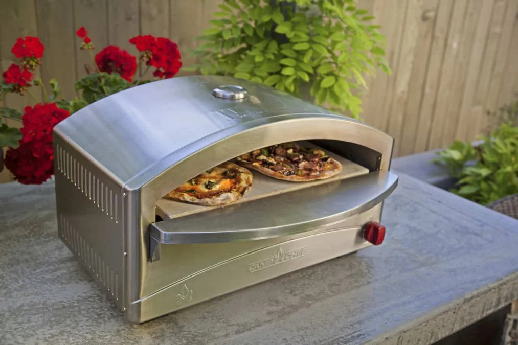 Camp Chef Italia Artisan Pizza Oven, PZOVEN, Stainless Steel Propane Outdoor Cooker
