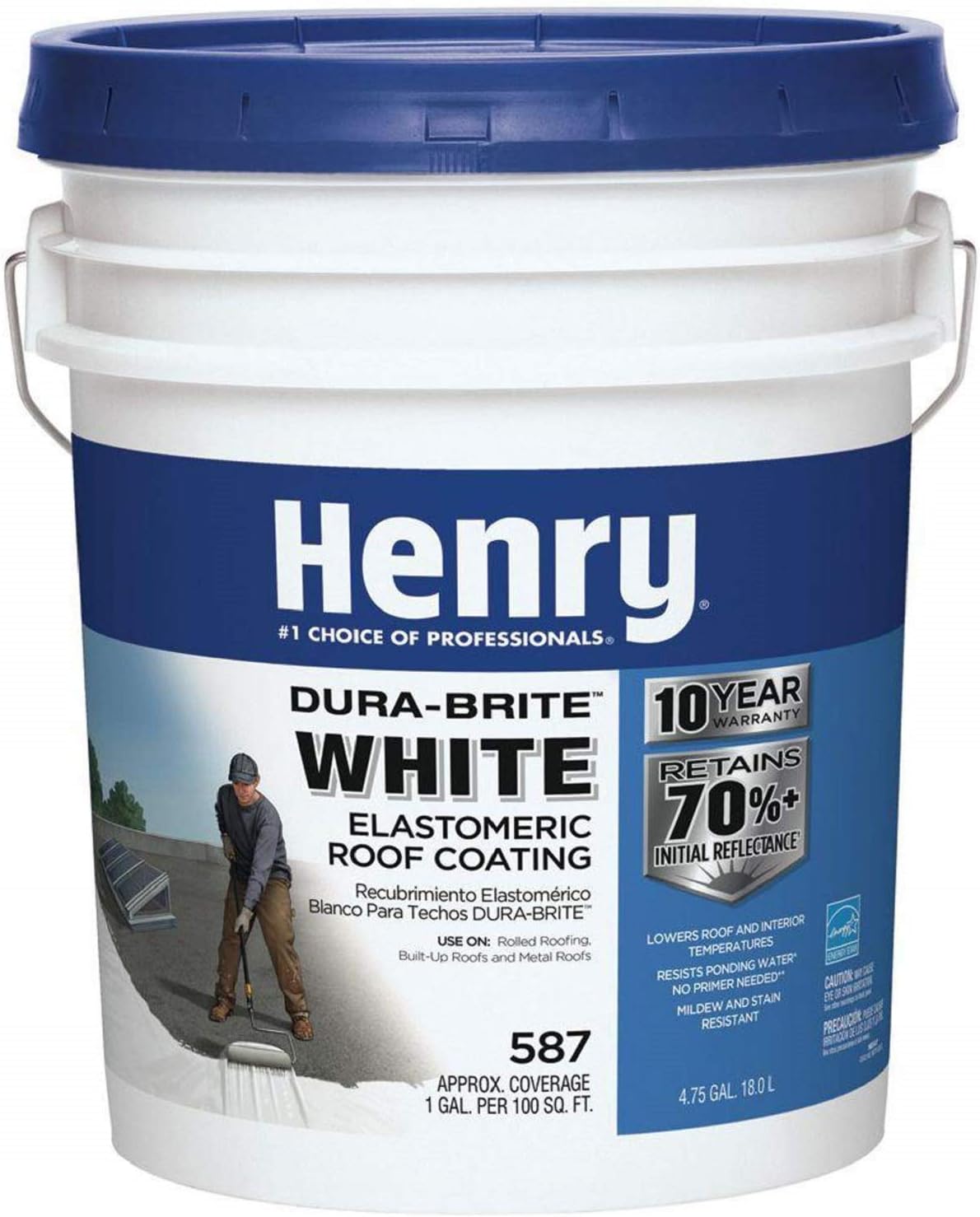 Henry HE587372 Roof Coating, 5 Gal