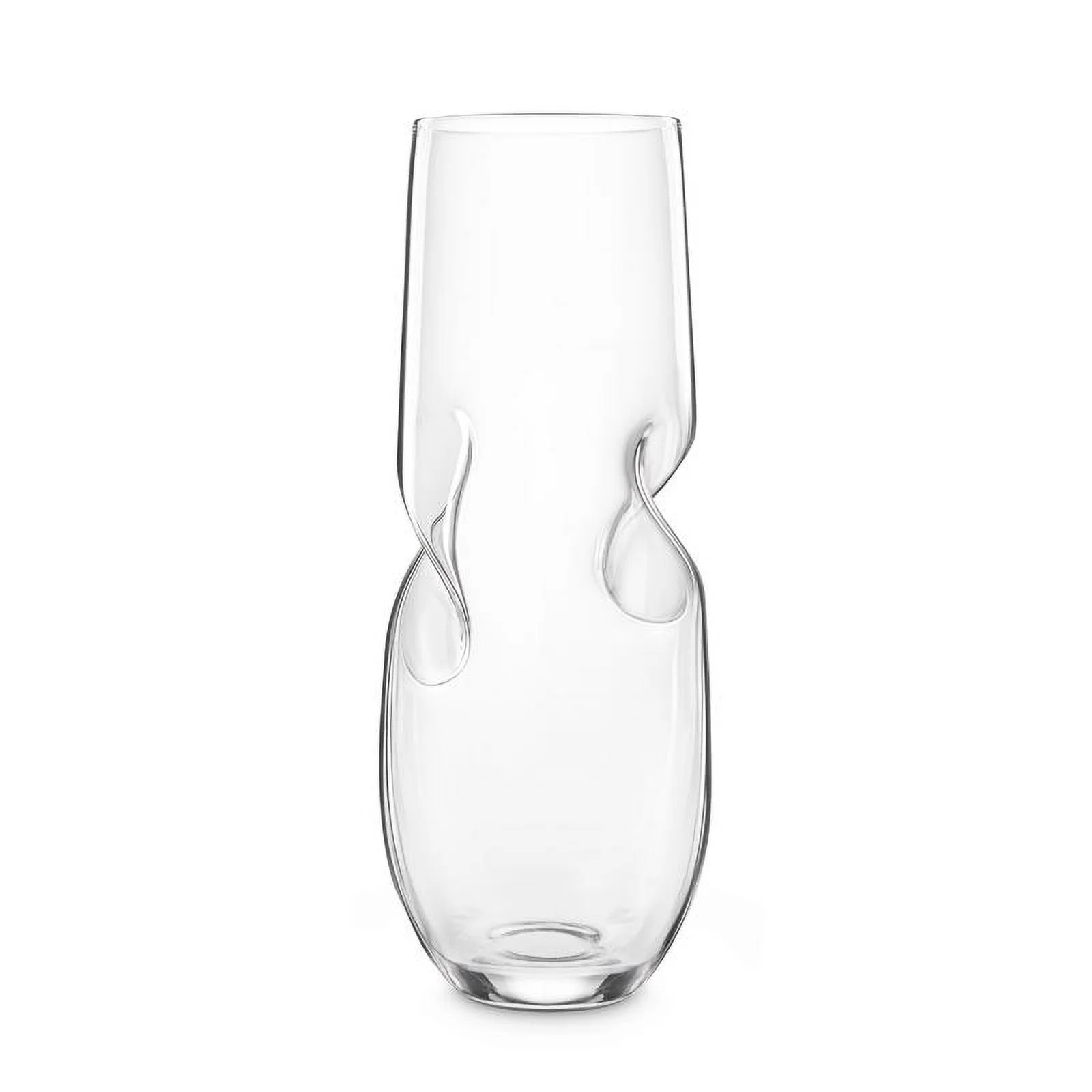 Final Touch 6060092 10 oz Glass Stemless Champagne Flute, Clear