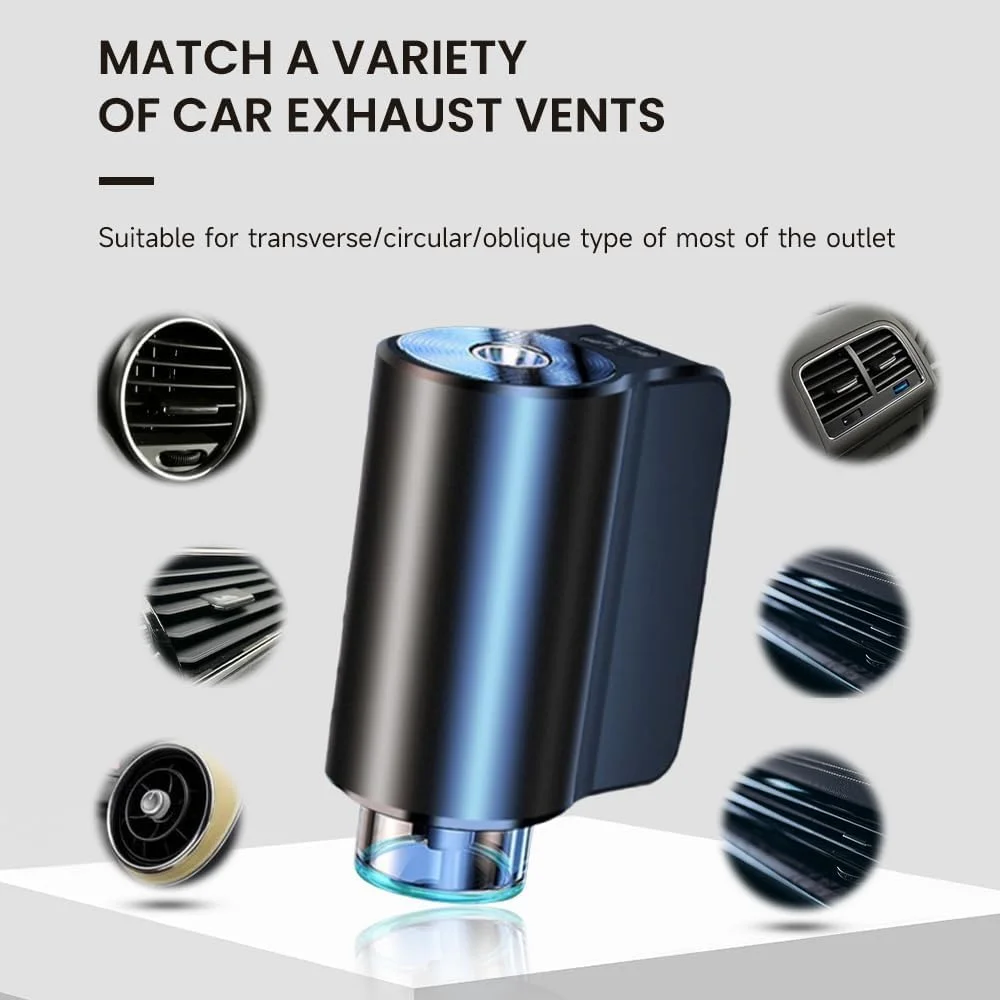 Smart Car Air Freshener with Three Adjustable, 2024 New Intelligent Car Aroma, Smart Car Aromatherapy Diffuser,Ultrasonic Atomizer (Goddess Fragrance)