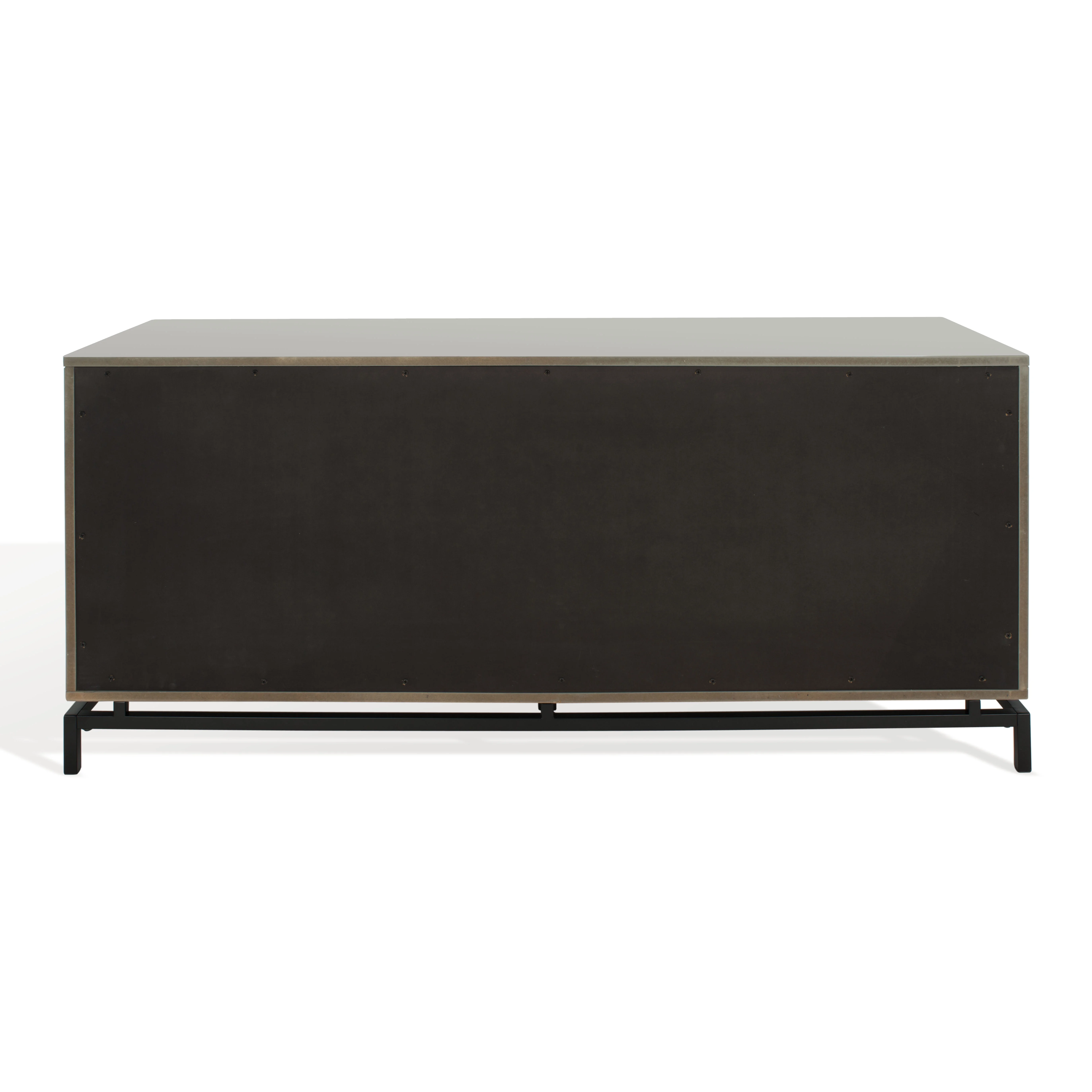 SAFAVIEH Couture Claudette Modern 4-Drawer Dresser, Dark Grey/Black
