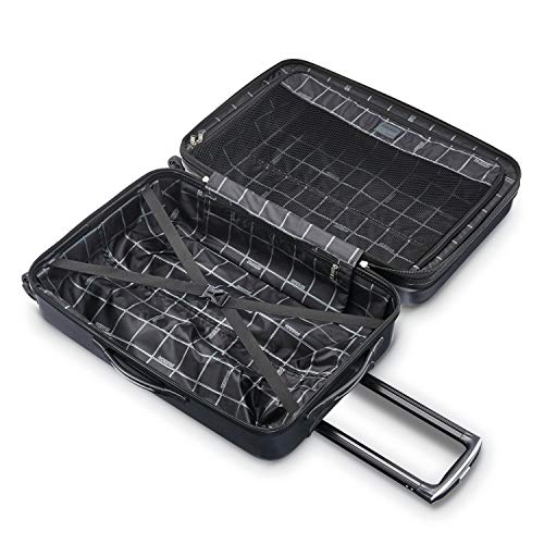 American Tourister Moonlight Hardside Expandable Luggage with Spinner Wheels, Blue Terazzo, 2-Piece Set (20/28)