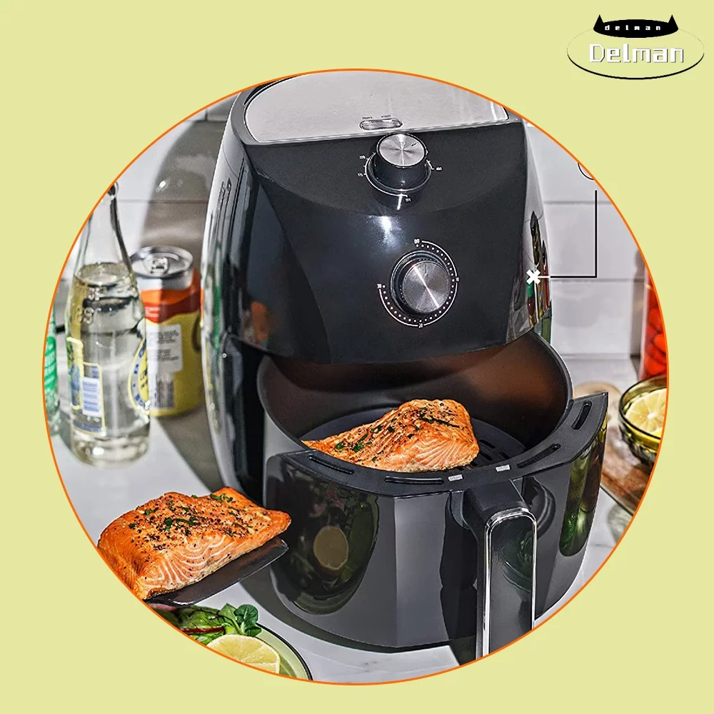 Manual Air Fryer, Faster Pre-Heat, No-Oil Frying