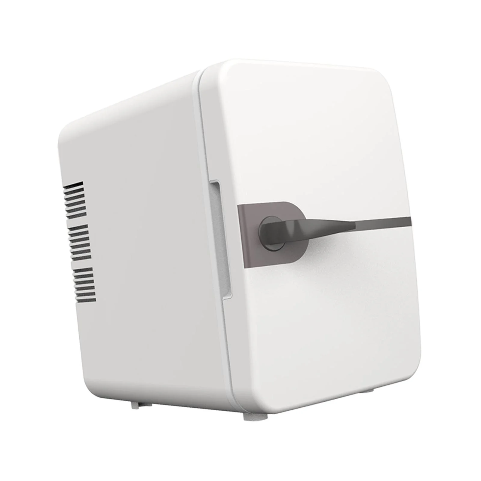 kowaku Compact Mini Fridge 4 Liters Can Store 6 Cans with Handle Portable Refrigerator and Warmer for Truck Cosmetics Desktop