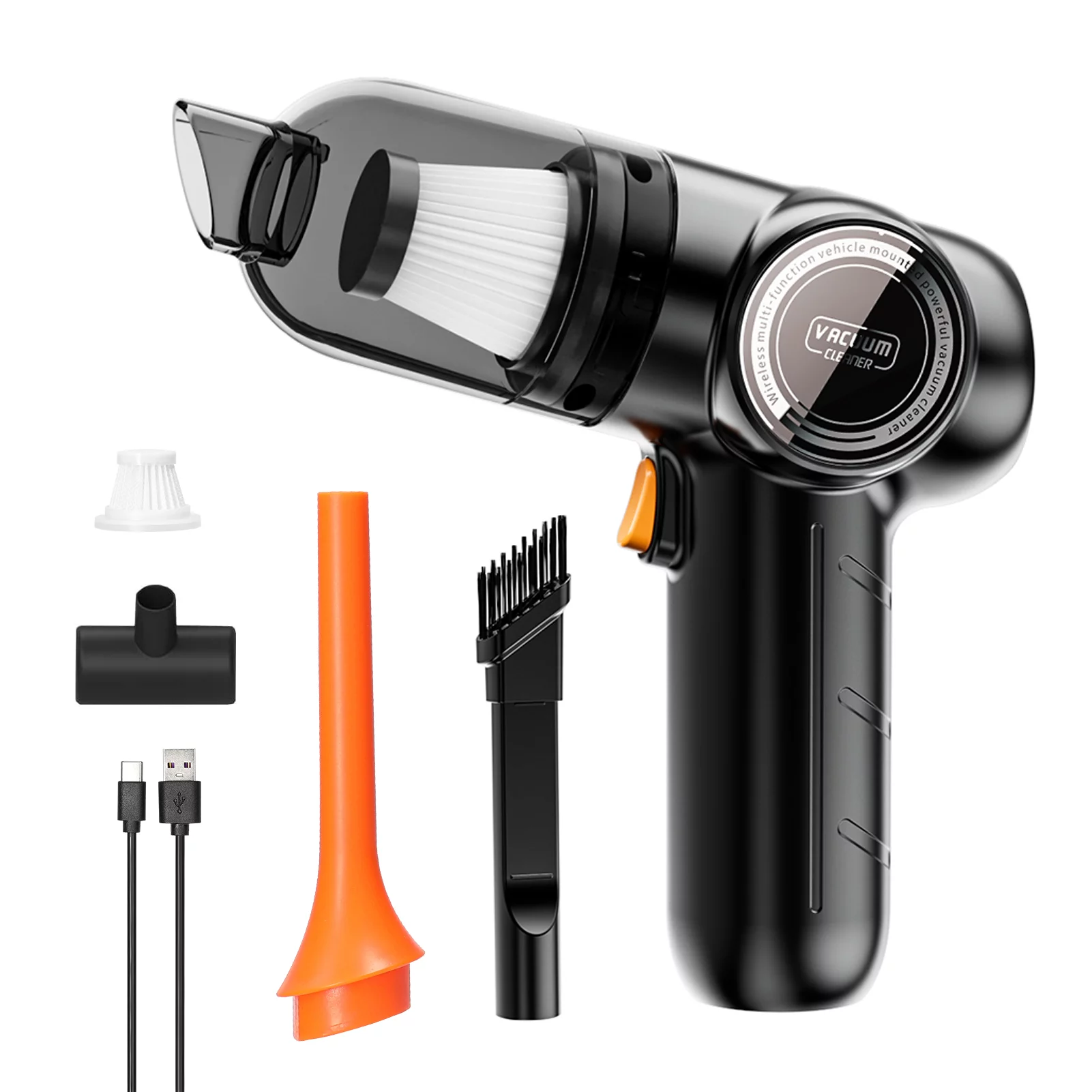 Portable Moobody Car Wireless Vacuum Cleaner, 120W High Power, Cordless Home Appliance for Cleaning at Home or in the Car