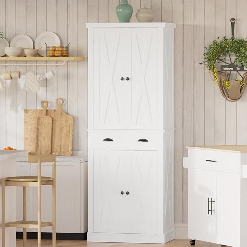IRONCK Kitchen Pantry Storage Cabinet 72.6