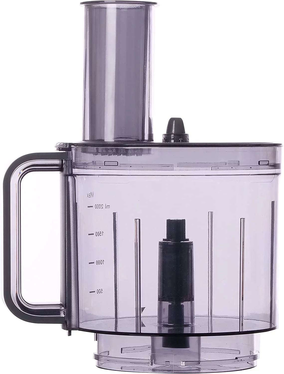 Food Processor Bowl, Cover and Pusher - Replacement Parts for NutriChef Multifunction Food Processor Model Number: NCFPG9 Gray