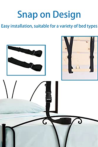 Healthman Bed Ladder Assist with Hard Handle,Sit Up Helper with Adjustable Length-Pull Up Rope Ladder (Five Handle)