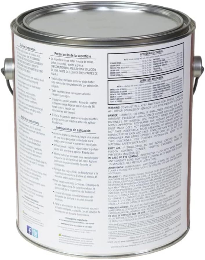 1 gal Ready Seal 135 Mission Brown Exterior Stain and Sealer For Wood