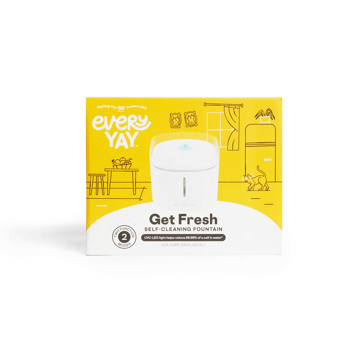 EveryYay Get Fresh Self-Cleaning Fountain for Cats - Pet Supplies online store