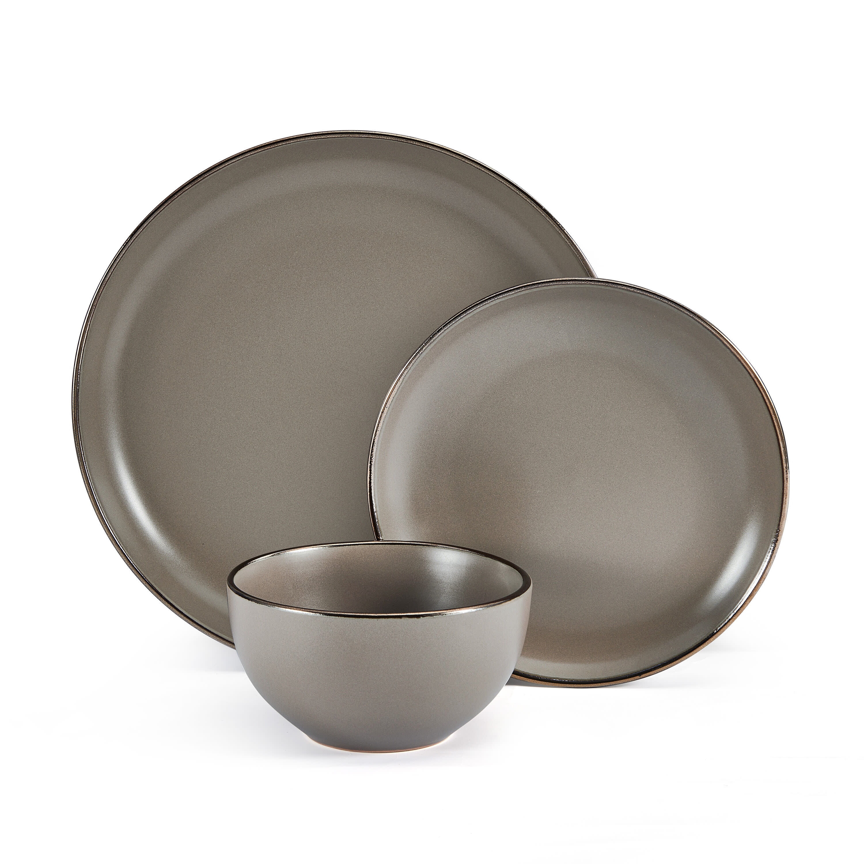 Pfaltzgraff Hadlee 12-piece Dinnerware set Stoneware in Gray