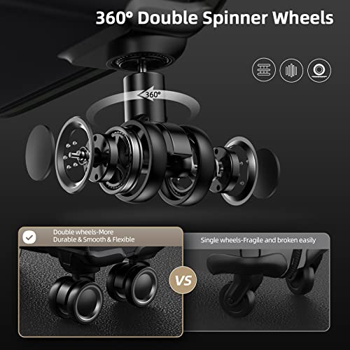 SHOWKOO Luggage Sets 3 Piece Softside Expandable Lightweight Durable Suitcase Sets Double Spinner Wheels TSA Lock Armygreen (20in/24in/28in)