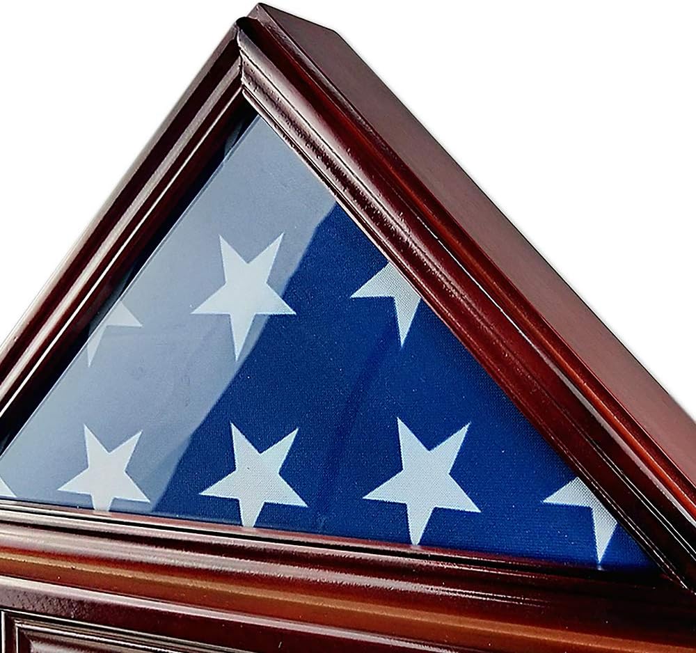 ASmileIndeep 3' X 5' Flag Display Case Certificate & Document Holder Frame Military Shadow Box