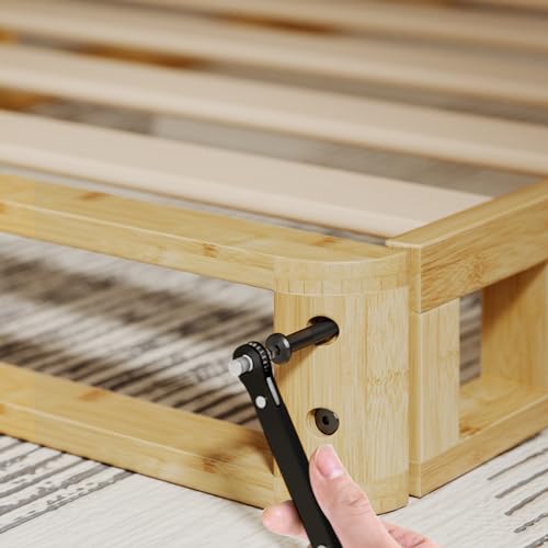 ZINUS Edgar 4 Inch Wood Box Spring, Mattress Foundation, Sturdy Wood Structure, Low Profile, Easy Assembly, King