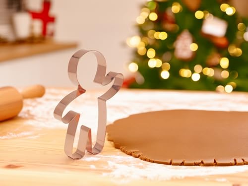 The Fussy Pup Gingerbread Boy Cookie Cutter 6 Inch Handcrafted in USA