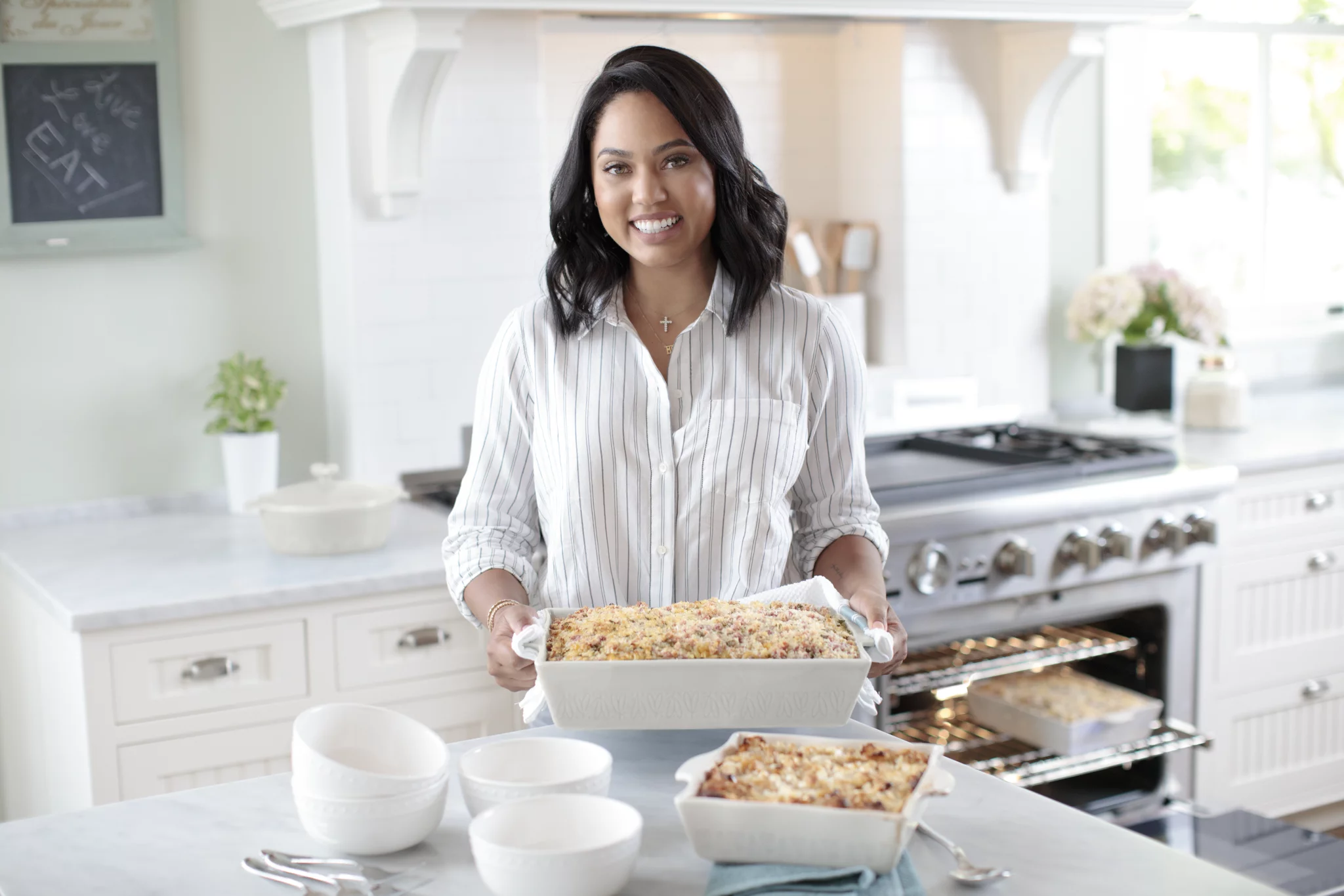 Ayesha Curry Home Collection Stoneware Square Baker, 8