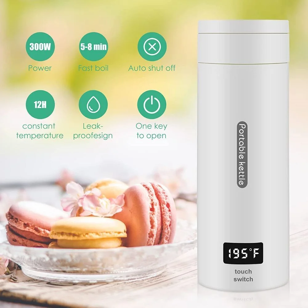 Paddsun Smart Travel Kettle Electric Small Stainless Portable for Boiling Water 380ml