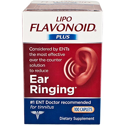 Lipo-Flavonoid Plus Ear Health Dietary Supplement Caplets 100 Count (Pack 5)