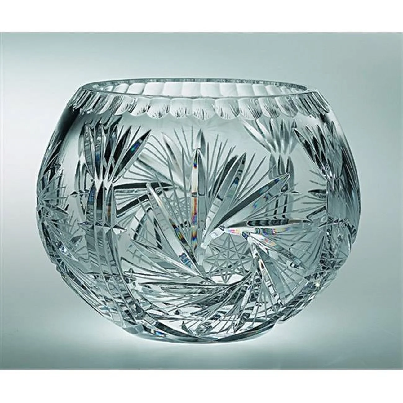 Pinwheel 6 in. Crystal Rose Bowl