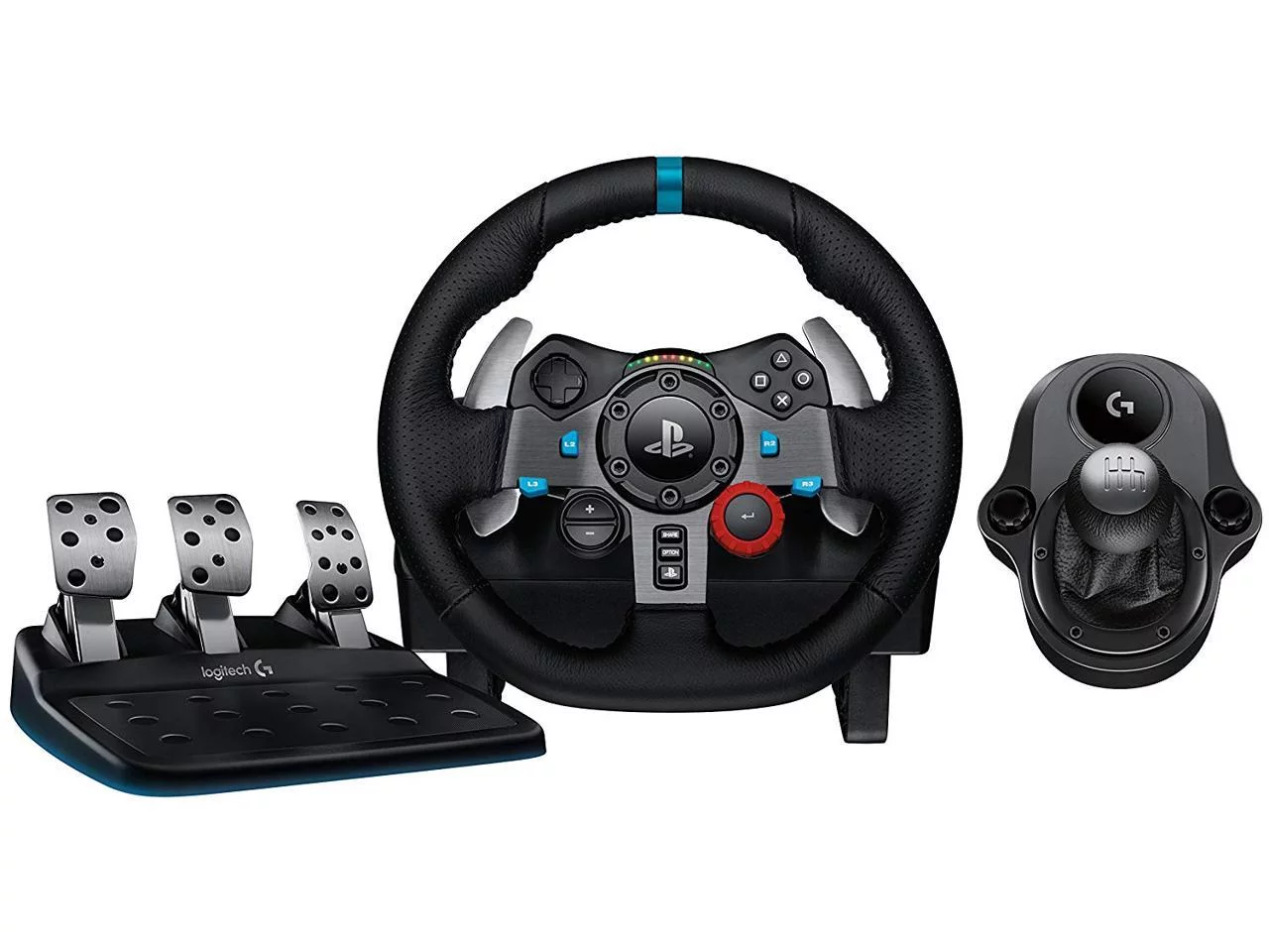 Logitech G29 Driving Force Race Wheel + Logitech G Driving Force Shifter Bundle