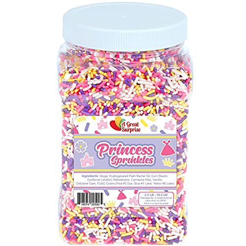 Christmas Sprinkles Bulk - 2.2 LB - Xmas Tree Jimmies - Red, Green & White Confetti for Dessert Decorating - Holiday Baking Toppings for Gingerbread, Cupcakes, Cookies, Cake Pops