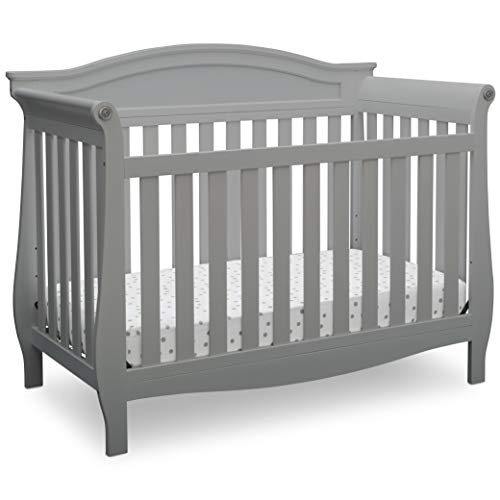 Delta Children Lancaster 4-in-1 Convertible Baby Crib, Bianca White