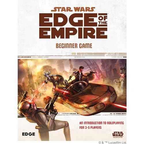 Star Wars - Edge of The Empire: Beginner Game - Embark on Galactic Adventures in a Complete Learn-As-You-Go Experience! Sci-Fi RPG, Ages 10+, 3-5 Players, 1 Hour Playtime, Made by EDGE Studio