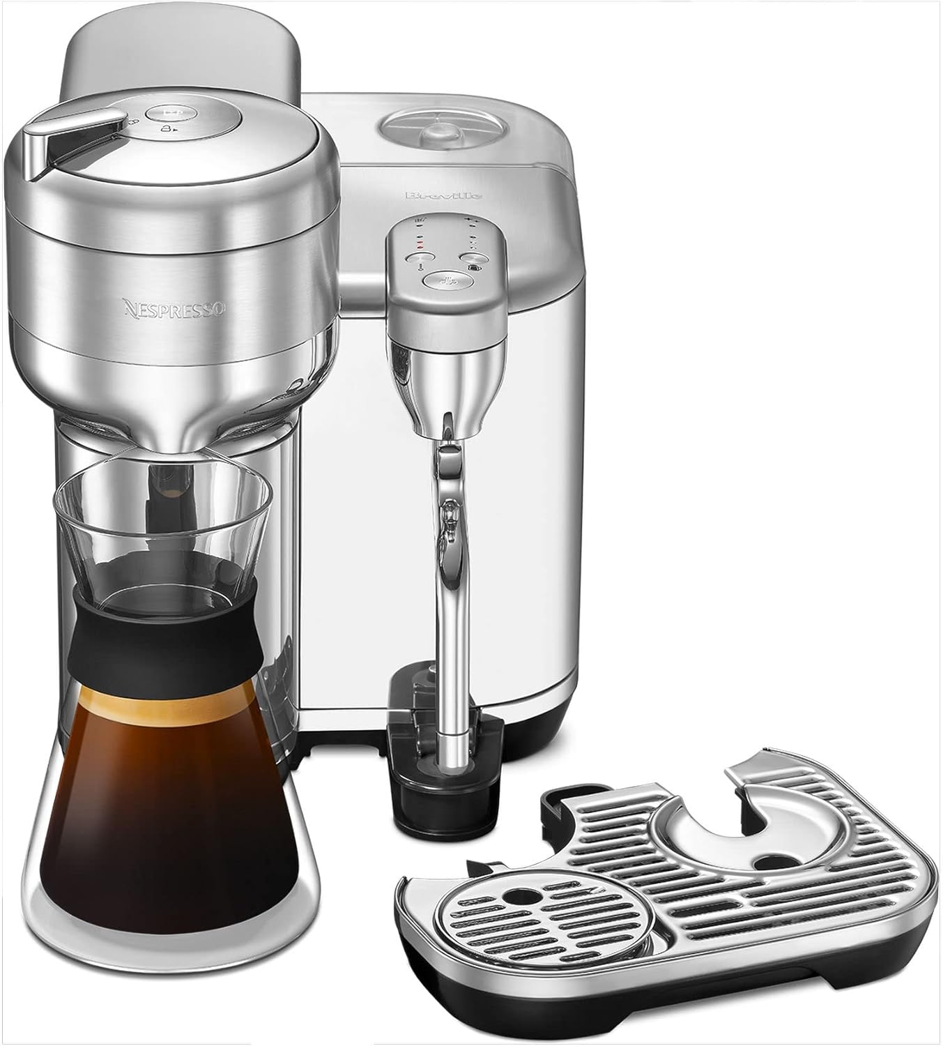 Nespresso Vertuo Creatista Coffee and Espresso Maker by Breville, Brushed Stainless Steel