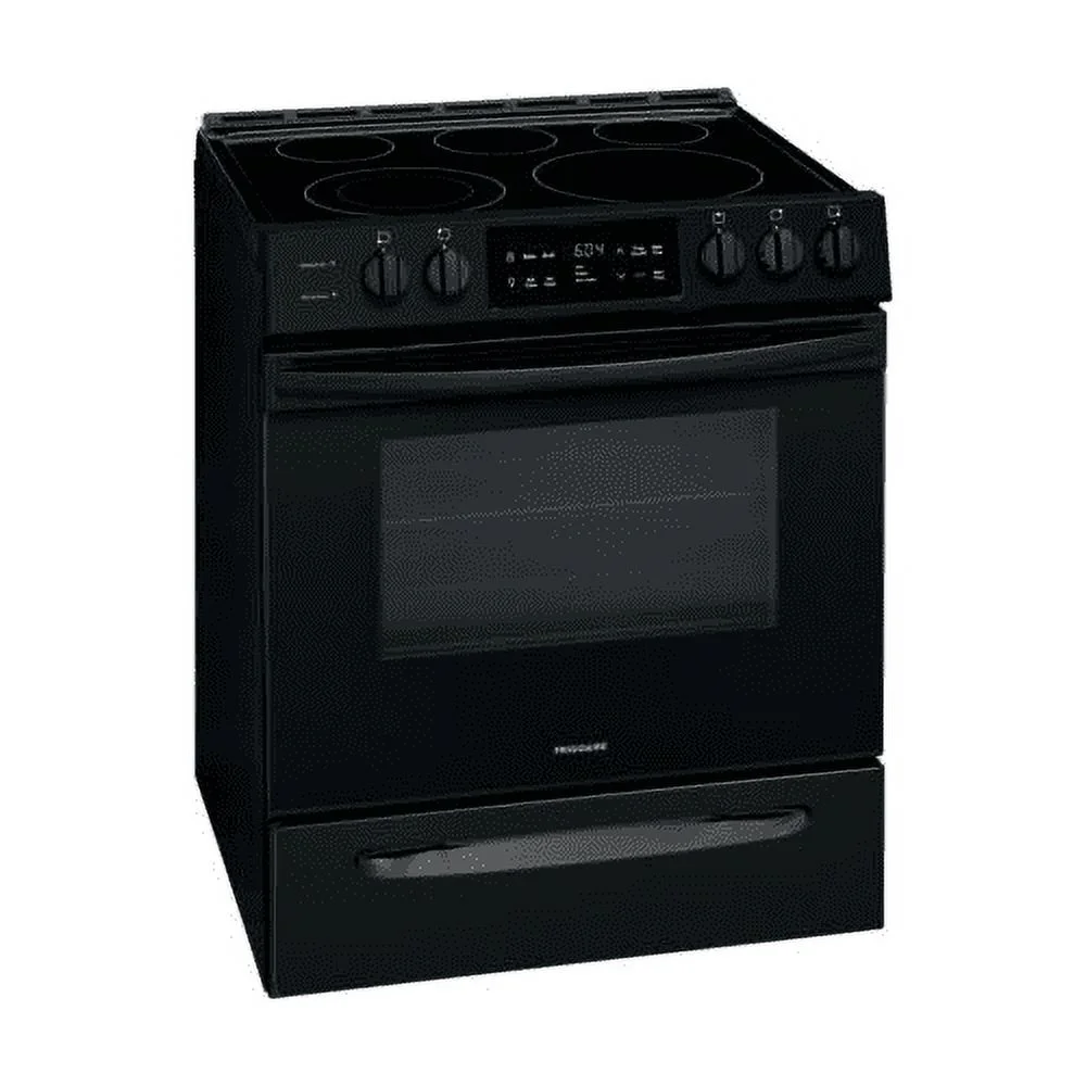 Frigidaire FFEH3054UB - Range - freestanding - niche - width: 30 in - depth: 24 in - height: 36 in - with self-cleaning - black
