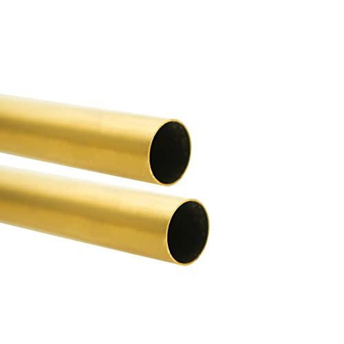 Tynulox Brass Tube 280 Brass Tubing Seamless Round Tubing for Home Decoration, Jewellery and Industry