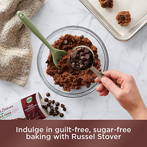 Russell Stover Sugar Free Dark Chocolate Baking Chips, Bag, brown, 8 ounce (pack of 1)