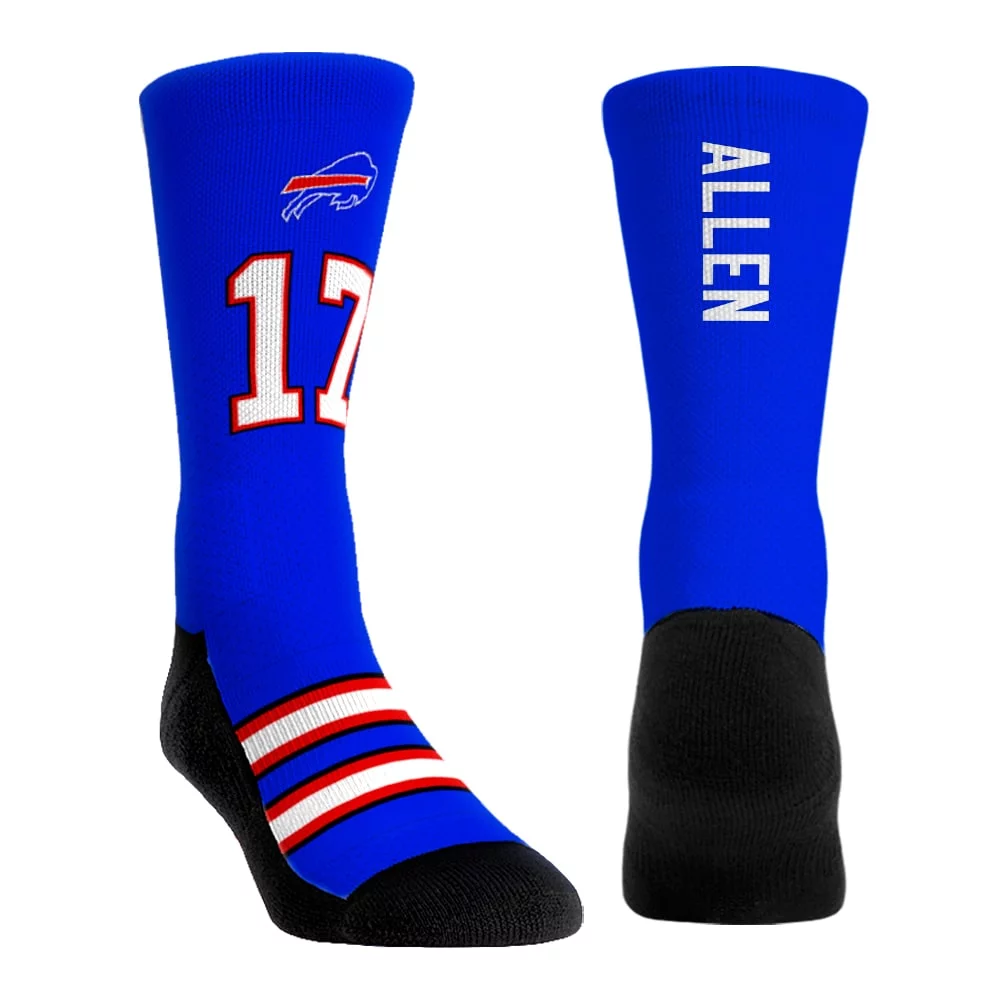 Youth Rock Em Socks Josh Allen Buffalo Bills 3-Pack Crew Socks Set