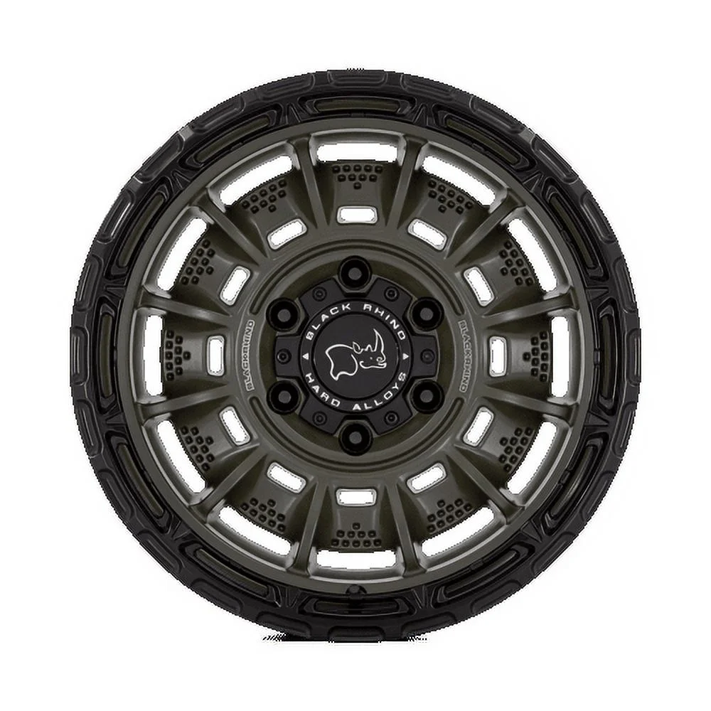 Black Rhino Cast Aluminum Rim BR002 17X9 5X5.0 OD-GRN BLK-LP -12MM, BR002EB17905012N