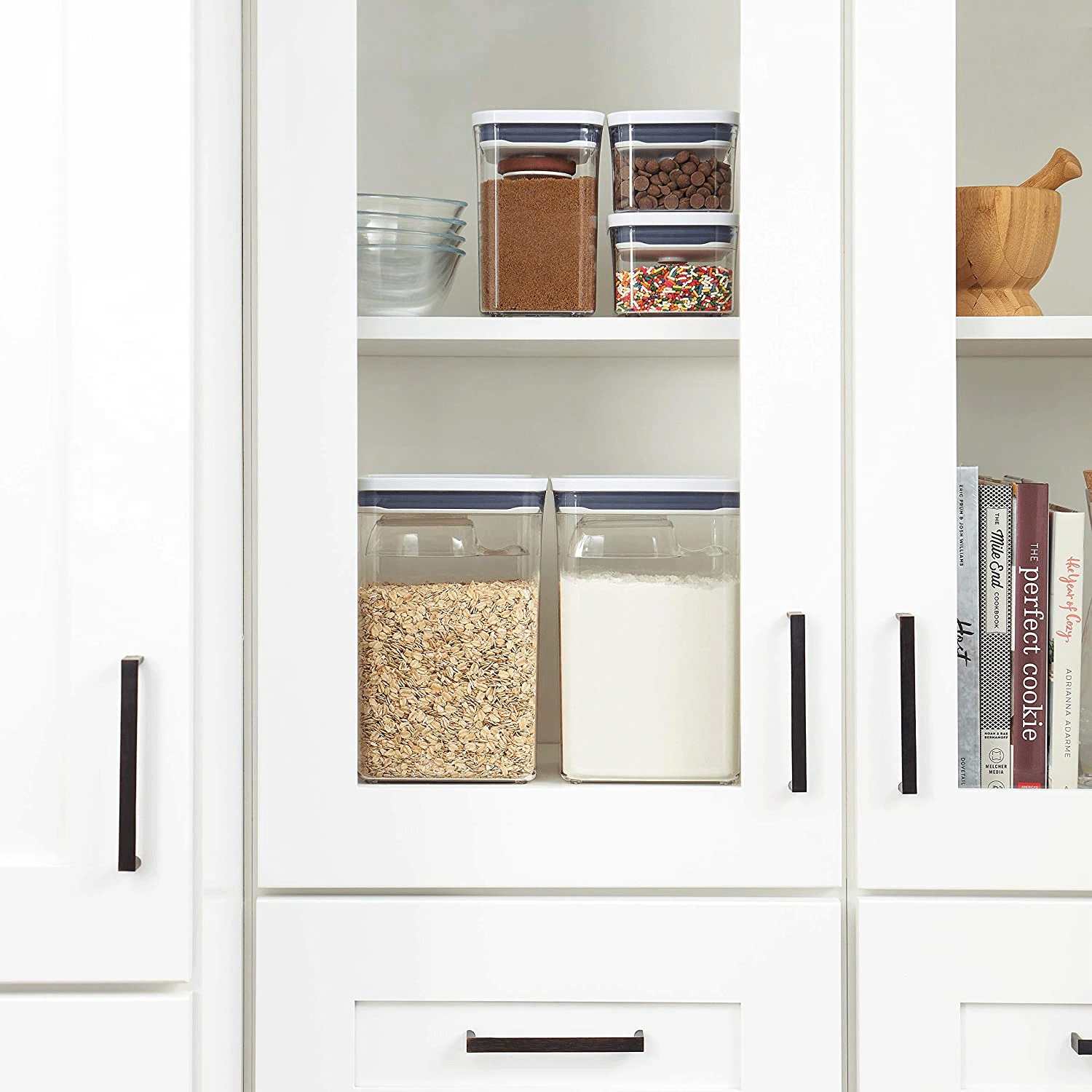 OXO 11236500 Good Grips 8 Piece POP Airtight Stackable Containers, Clear