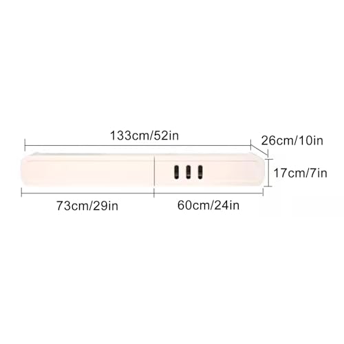 TV Stands for Living Room, Floating TV Unit, Minimalist Floating TV Cabinet with Cable Holes, Entertainment Center with Storage (Color : 133cm/52in)