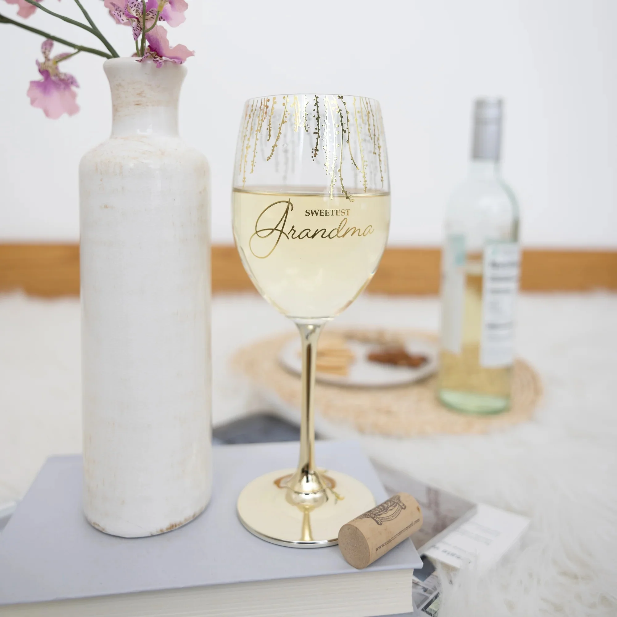 Grandma Gift Boxed 19 oz Crystal Wine Glass