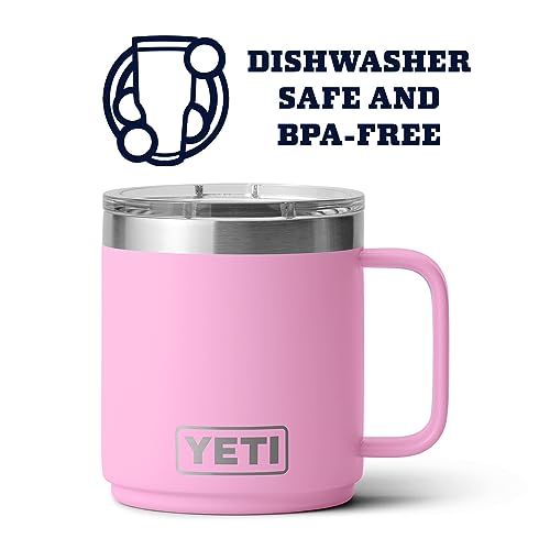 YETI Rambler 10 oz Stackable Mug, Vacuum Insulated, Stainless Steel with MagSlider Lid, Stainless