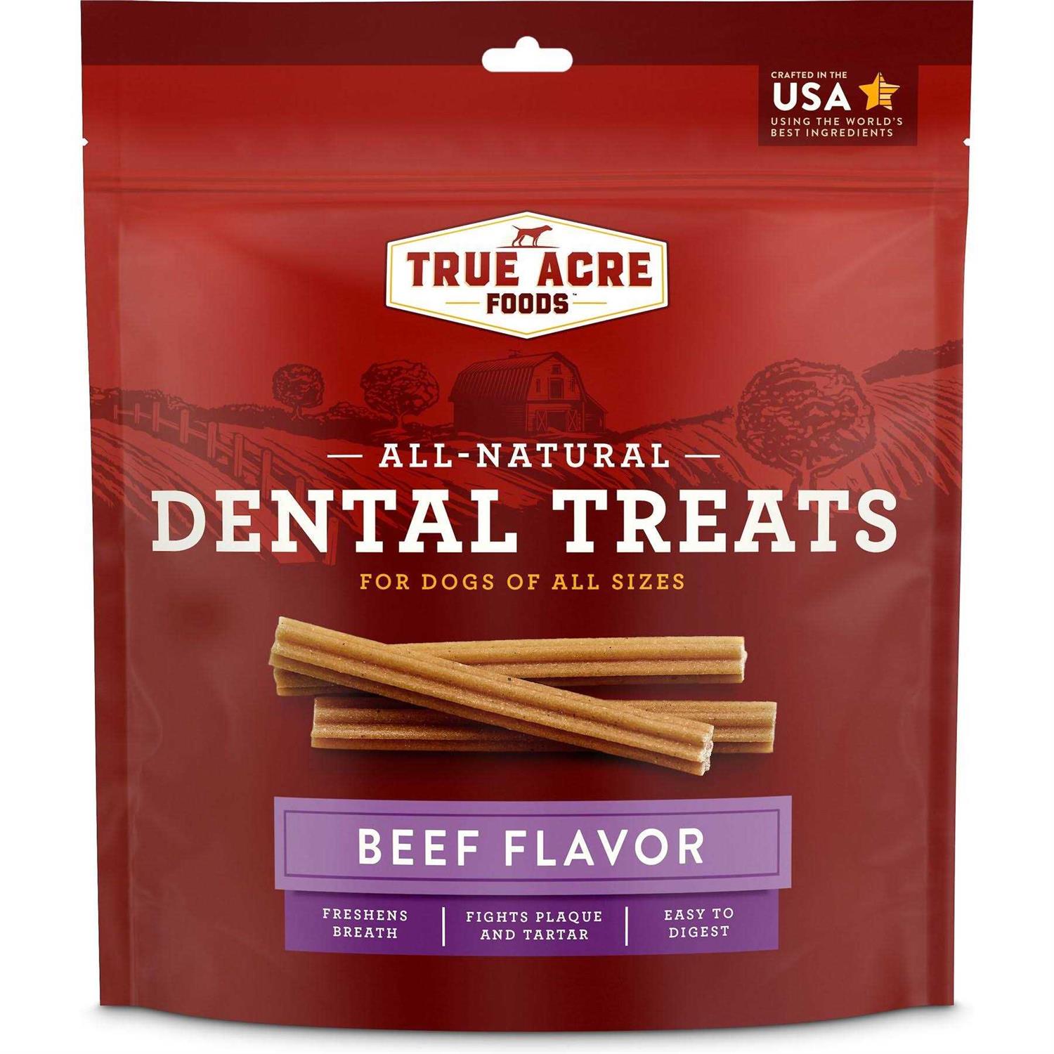 True Acre Foods All-Natural Dental Chew Sticks - Pet Supplies online store