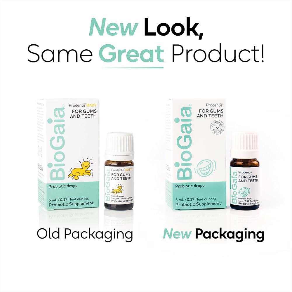 BioGaia Prodentis Drops | Dental Probiotics | for Teeth & Gums | Promotes Good Oral & Gut Health | Oral Probiotic Drops | 25 Day Supply | 1-Pack