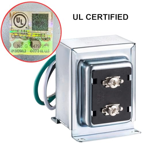 Maxdot 1 Pack Doorbell Transformer 16V 30VA Compatible with Ring Wired Video Doorbell, Safe UL Listed Wired Doorbell 30VA Kit, Easy to Install Door Bell Transformer for Home