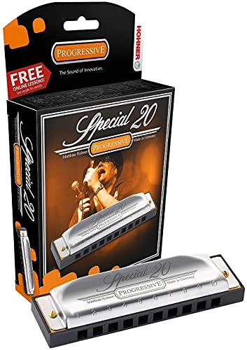 Hohner Special 20 Harmonica - Key of B Bundle with Zip Case, Instructional Manual, and Austin Bazaar Polishing Cloth