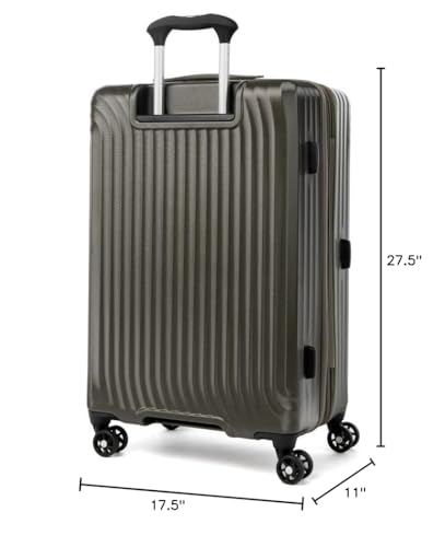 Travelpro Maxlite Air Hardside Expandable Carry on Luggage, 8 Spinner Wheels, Lightweight Hard Shell Polycarbonate Suitcase, Shadow Grey, Carry On 21-Inch