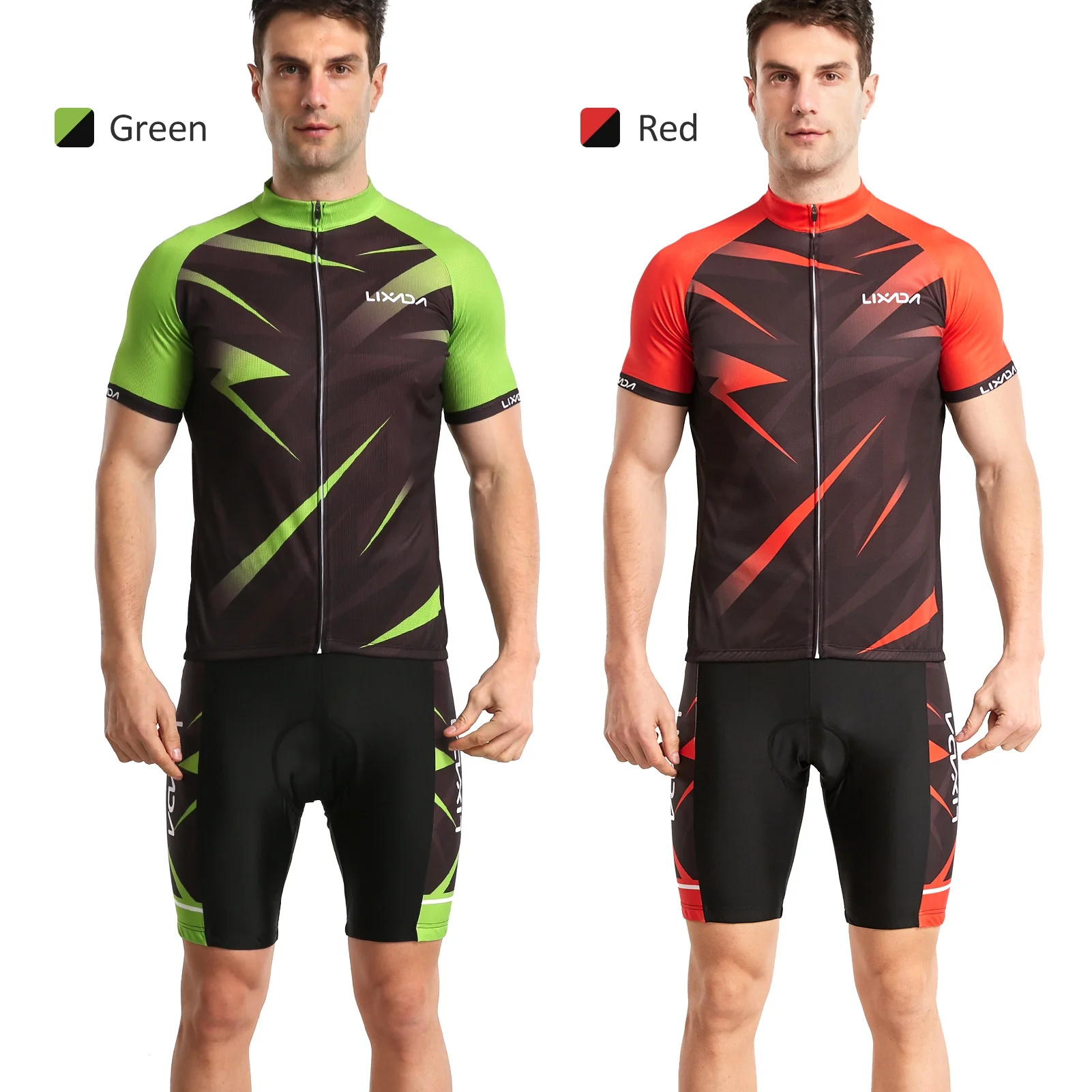 Lixada Cycling Jersey,Shirt And Padded Sleeve Bike Shirt Breathable Sleeve Bike Men Breathable Sleeve And Padded Mtb Bike Shirt And Padded Mtb Suit Sleeve Set Shirt+3d Huiop Suit Men Buzhi Set Men