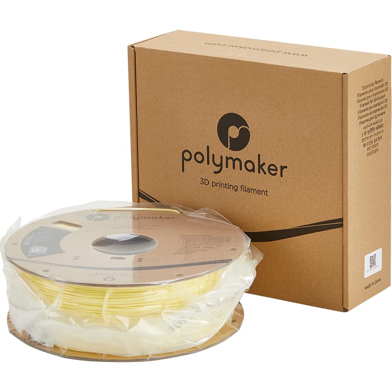 Polymaker PLA PRO Filament 1.75mm 1kg, Tough & High Rigidity White 3D Printing Filament, PolyLite PLA PRO 3D Printer Filament 1.75mm, Print with Most 3D Printers