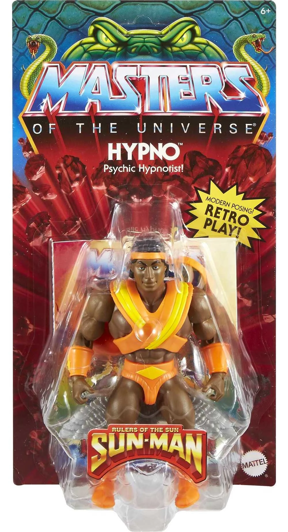 Masters of the Universe Origins Rise of Snake Men Hypno Action Figure & Accessory (5.5 inch)