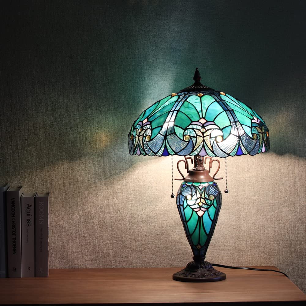 Vinplus Tiffany Table Lamp Night Light 16